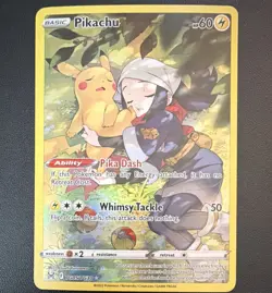 Pokemon Pikachu TG05/TG30 Swsh11 Lost Origin Ultra Rare HP60 Full Art Holo - Image 1