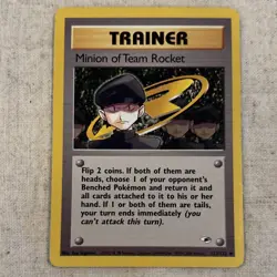 Pokemon Minion of Team Rocket Trainer Gym Heroes 113/132 Uncommon Regular 2000 - Image 1