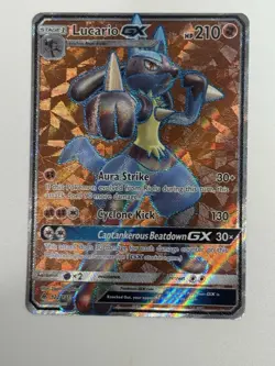 Pokemon TCG Forbidden Light Ultra Rare Full Art Holo Lucario Gx 122/131 - Image 1