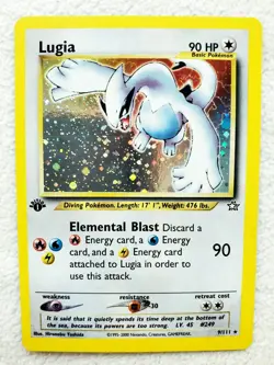 First Edition NEO GENESIS LUGIA Holo Rare 1st Edition #9 Pokemon WOTC 2000 Good! - Image 1