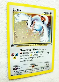 First Edition NEO GENESIS LUGIA Holo Rare 1st Edition #9 Pokemon WOTC 2000 Good! - Image 5