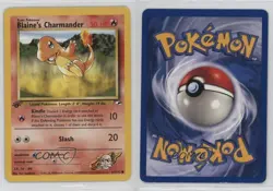 Blaine's Charmander 1st Ed. Pokemon Gym Heroes #61 2000 - Image 3