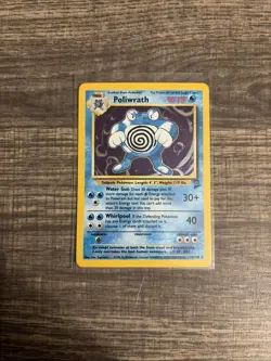 Pokemon TCG Poliwrath 15/130 Base Set 2 Holo Rare - Image 1