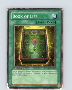 Yu-Gi-Oh TCG Book Of Life SD2-EN021 1st Edition Regular Common Card Played HP - Image 1
