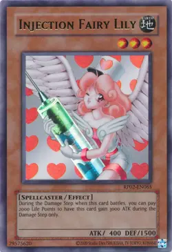 Heavily Played, English Yu Gi Oh Injection Fairy Lily - RP02-EN065 - Ultra Rare - Image 1
