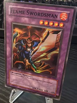 Yu-Gi-Oh Flame Swordsman LOB-003 1st Edition Super Light Played Australian Print - Image 2