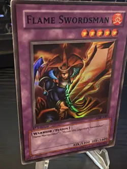 Yu-Gi-Oh Flame Swordsman LOB-003 1st Edition Super Light Played Australian Print - Image 3