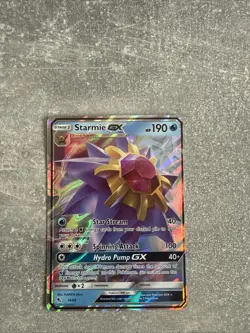 Pokemon TCG Starmie GX Hidden Fates Holo Ultra Rare Card 14/68 - Image 1
