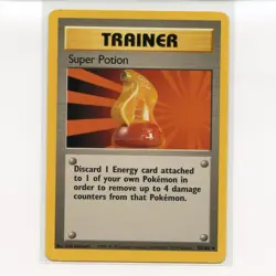 Pokemon TCG Super Potion 090/102 WotC Base Set Unlimited Regular Card EN-LP 1999 - Image 1