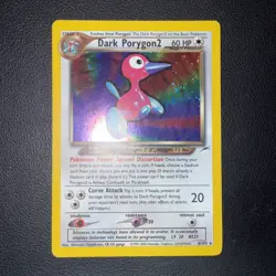 Pokemon - HOLO - NM Dark Porygon2 8/105 – 2002 Pokemon Neo Destiny Half Swirl - Image 1