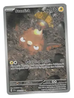 Pokemon TCG: Stunfisk (llustration Rare) - 202/191 - S&V Surging Sparks - NM - Image 1