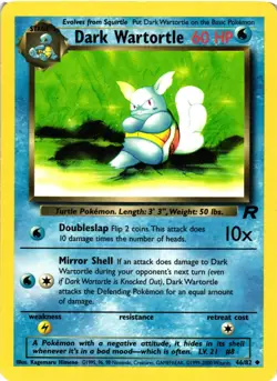 Pokemon TCG Dark Wartortle 46/82 Uncommon Team Rocket MP - Image 1