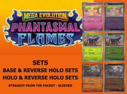 Pokemon Phantasmal Flames - Common & Reverse Holo & Holo Sets - Pack Fresh - Image 1