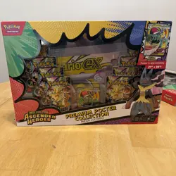 Pokemon TCG: Ascended Heroes Premium Poster Collection Mega Lucario Sealed - Image 1