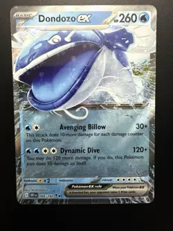 Pokemon 2025 Destined Rivals Dondozo EX#066/182 Double Rare NM - Image 1