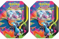 Pokemon TCG 2026 Mega Charizard Tin (SET OF 2) Mega X New / Factory Sealed - Image 1