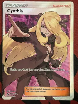 Pokemon Cynthia Full Art Trainer 148/156 Sun & Moon Ultra Prism VLP/NM - Image 1