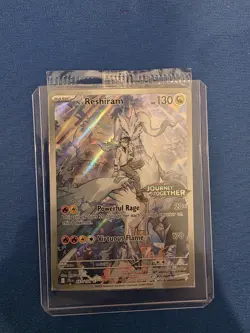 Pokemon N's Reshiram Journey Together Full Art Stamped Holo 167/159 Rare - Image 1