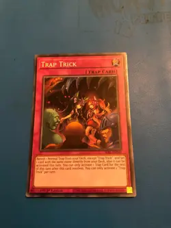 YUGIOH Super Rare Trap Trick SESL-EN060 1st Edition - Image 1