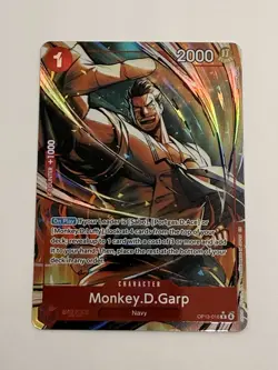 Monkey D. Garp Alt Art OP13-016 - One Piece English Rare Foil Card - Image 3