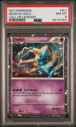 2011 POKEMON CALL OF LEGENDS #SL1 DEOXYS-HOLO PSA 8 - Image 1