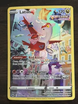 Latias Crown Zenith: Galarian Gallery Ultra Rare Card #GG20/GG70 Lightly Played - Image 1