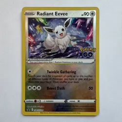 Pokemon Radiant Eevee SWSH230 Sword & Shield Promo Radiant Holo GO HP 90 Card - Image 1