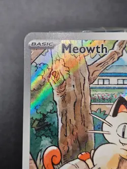 Meowth 106/094 IR ⭐Phantasmal Flames Pokemon Card Illustration Rare Holo NM/M - Image 3