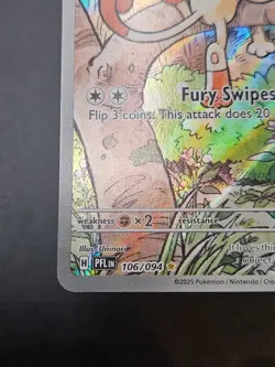 Meowth 106/094 IR ⭐Phantasmal Flames Pokemon Card Illustration Rare Holo NM/M - Image 4