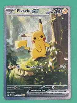 Pokemon Pikachu EX 276/217 ASC Holo Lightning Basic 200 HP Single Card - Image 1