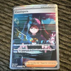 Pokemon Full Art Holo Card Lot 8 Cards Gengar EX, Cassiopeia, Litten, Minun - Image 5