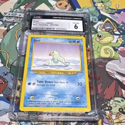 Pokemon TCG Seel 81/105 Neo Destiny 2002 Regular CGC 6 Graded Card - Image 1