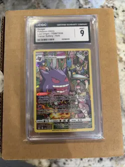 CGC 9 MINT Gengar 2022 Lost Origin TG06/TG30 Trainer Gallery Holo Pokemon Card - Image 1