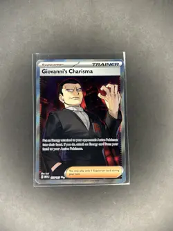 Pokemon Scarlet & Violet 151 Giovanni's Charisma Ultra Rare Holo Card 197/165 - Image 1