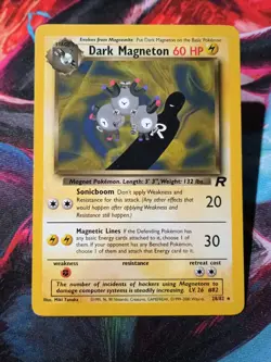 Dark Magneton 28/82 Team Rocket Pokemon TCG Card -M1 - Image 1