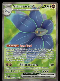 Cards Glimmora ex 213/197 Obsidian Flames Ultra Rare NM - Image 1
