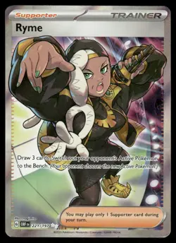Pokemon Cards Ryme 221/197 Obsidian Flames Ultra Rare NM - Image 1