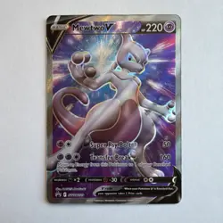 Pokemon Mewtwo V Full Art Promo SWSH229 Sword & Shield Holo 220 HP Basic Card - Image 1