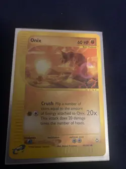 Pokemon Onix TCG Card Aquapolis Reverse Holo Common Card 98/147 - Image 1