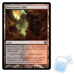 BLACKCLEAVE CLIFFS Scars Of Mirrodin SOM Magic MTG MINT CARD - Image 1