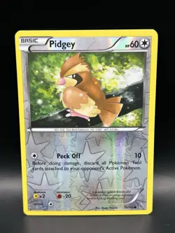 Reverse Holo Pidgey 75/106 - Pokemon Flashfire Card - LP - Image 1