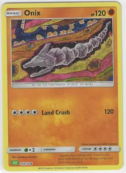 Onix 010/034 Trading Card Game Classic Holo - NM - Image 1