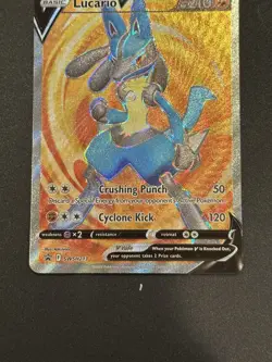 Lucario V Full Art Black Star Promo SWSH213 Pokemon Card TCG NM - Image 3