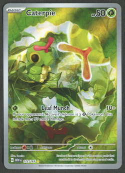 Pokemon TCG: Caterpie 172/165 Scarlet & Violet 151 Illustration Rare - Image 1