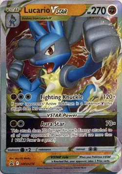 Lucario VSTAR SWSH214 Holo Promo Sword & Shield Promo Pokemon Near Mint - Image 1