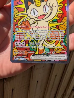 Meowth ex 121/088 ENGLISH Special Illustration Rare - Perfect Order SIR Pokemon - Image 3