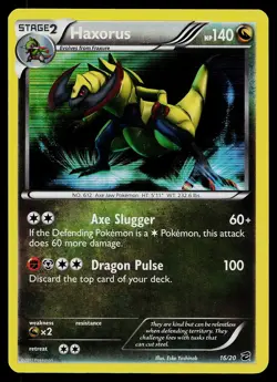 Pokemon Card - Haxorus Dragon Vault 16/20 Holo Rare 2012 - Image 1