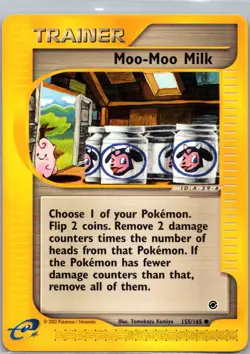 Pokemon TCG Moo-Moo Milk 155/165 Expedition Base Set NM - Image 1