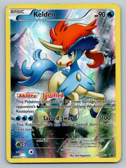 Keldeo - XY118 Full Art Pokemon TCG Black Star XY Promo Holo MP - Image 1