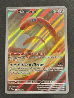 Pokemon Orthworm 224/193 IR Paldea Evolved Illustration Rare Full Art Holo - Image 1